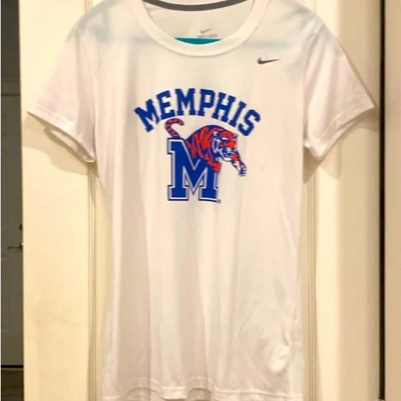 Nike Dry-Fit White Memphis Tigers T-Shirt - Picture 1 of 5